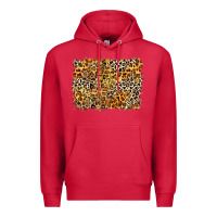 Cardinal leopard background Premium Hoodie - Zillion Design Studio