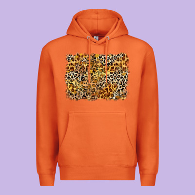 Leopard Background Premium Hoodie Designed By Zillion Design Studio