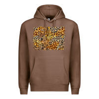 Chestnut leopard background Premium Hoodie - Zillion Design Studio