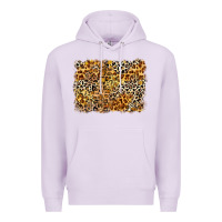 Lilac leopard background Premium Hoodie - Zillion Design Studio