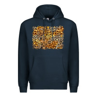 Navy leopard background Premium Hoodie - Zillion Design Studio
