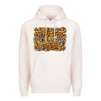 Pale Pink leopard background Premium Hoodie - Zillion Design Studio
