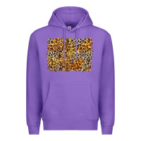 Purple leopard background Premium Hoodie - Zillion Design Studio