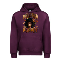 Mauve Wine melanin poppin Urban Hoodie - Zillion Design Studio