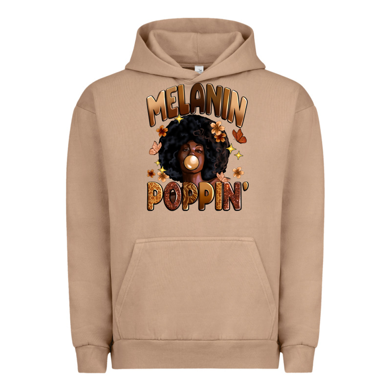 Melanin Poppin Urban Hoodie by Zillion Design Studio | Teevron