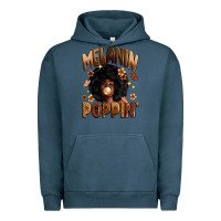 Pigment Midnight Navy melanin poppin Urban Hoodie - Zillion Design Studio