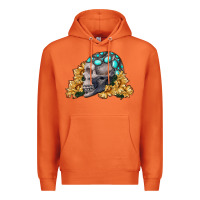 Carrot skull with sunflowers Premium Hoodie - RanaPortraitStore