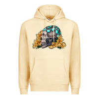 Pina Colada skull with sunflowers Premium Hoodie - RanaPortraitStore