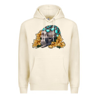 Tofu skull with sunflowers Premium Hoodie - RanaPortraitStore