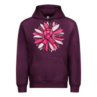 Mauve Wine breast awareness cancer pink sunflower Urban Hoodie - RanaPortraitStore