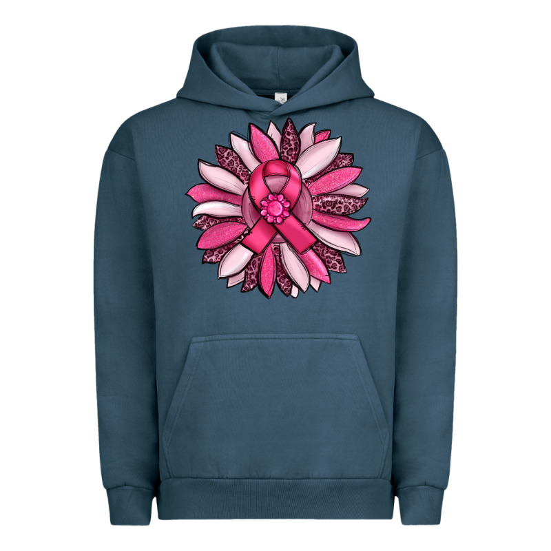 Breast Awareness Cancer Pink Sunflower Urban Hoodie by RanaPortraitStore | Teevron