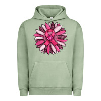 Pigment Oil Green breast awareness cancer pink sunflower Urban Hoodie - RanaPortraitStore