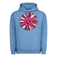 Pigment Pebble Blue breast awareness cancer pink sunflower Urban Hoodie - RanaPortraitStore