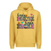 Antique Gold kinda boujee kinda broke Premium Hoodie - Zillion Design Studio