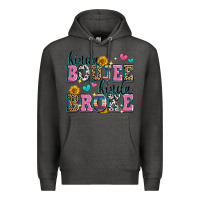 Charcoal Heather kinda boujee kinda broke Premium Hoodie - Zillion Design Studio
