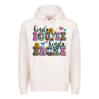 Pale Pink kinda boujee kinda broke Premium Hoodie - Zillion Design Studio