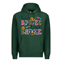 Sports Green kinda boujee kinda broke Premium Hoodie - Zillion Design Studio