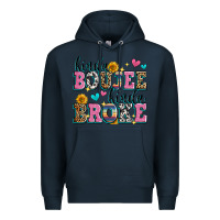 Navy kinda boujee kinda broke Premium Hoodie - Zillion Design Studio