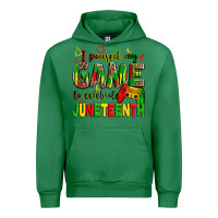 Emerald i paused my game to celebrate juneteenth Urban Hoodie - Zillion Design Studio