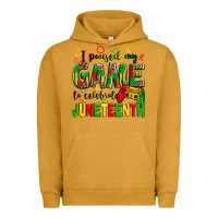 Pigment Peanut Butter i paused my game to celebrate juneteenth Urban Hoodie - Zillion Design Studio