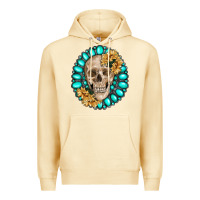 Pina Colada skull with gemstone and sunflower Premium Hoodie - RanaPortraitStore