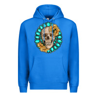 True Royal skull with gemstone and sunflower Premium Hoodie - RanaPortraitStore
