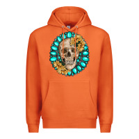 Carrot skull with gemstone and sunflower Premium Hoodie - RanaPortraitStore