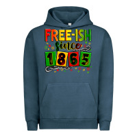 Pigment Midnight Navy free ish since 1865 Urban Hoodie - Zillion Design Studio