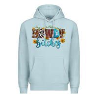 Blue Mist howdy bitches Premium Hoodie - Zillion Design Studio