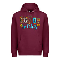 Burgundy howdy bitches Premium Hoodie - Zillion Design Studio