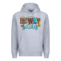 Heather Grey howdy bitches Premium Hoodie - Zillion Design Studio