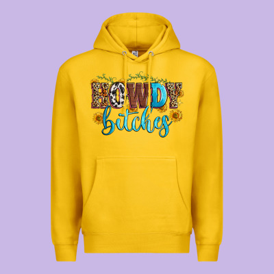 Howdy Bitches Premium Hoodie Designed By Zillion Design Studio