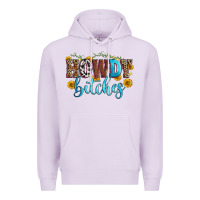 Lilac howdy bitches Premium Hoodie - Zillion Design Studio