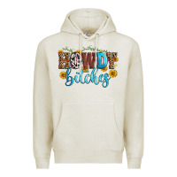 Oatmeal Heather howdy bitches Premium Hoodie - Zillion Design Studio