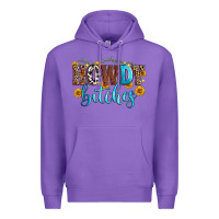 Purple howdy bitches Premium Hoodie - Zillion Design Studio