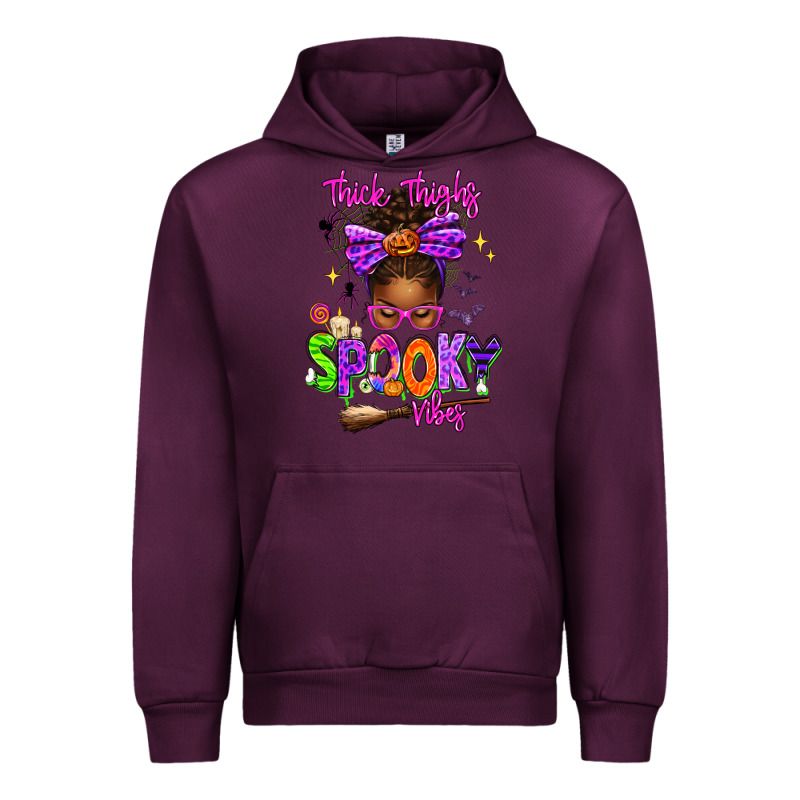 Thick Thighs Spooky Vibes Urban Hoodie by texasbilliewilder | Teevron