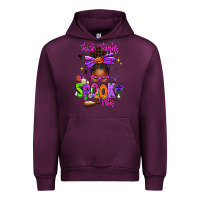 Mauve Wine Thick Thighs Spooky Vibes Urban Hoodie - texasbilliewilder