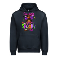 Navy Thick Thighs Spooky Vibes Urban Hoodie - texasbilliewilder