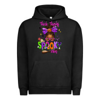 Pigment Black Thick Thighs Spooky Vibes Urban Hoodie - texasbilliewilder