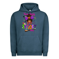 Pigment Midnight Navy Thick Thighs Spooky Vibes Urban Hoodie - texasbilliewilder
