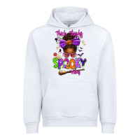 White Thick Thighs Spooky Vibes Urban Hoodie - texasbilliewilder