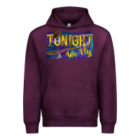 Mauve Wine Tonight We Fly Urban Hoodie - texasbilliewilder