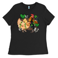 Black st patricks day coop animals Ladies Tee - Artiststas
