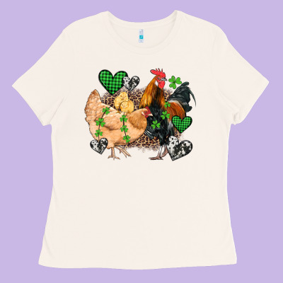 St Patricks Day Coop Animals Ladies Tee Designed By Artiststas