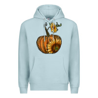Blue Mist pumpkin with sunflower Premium Hoodie - RanaPortraitStore