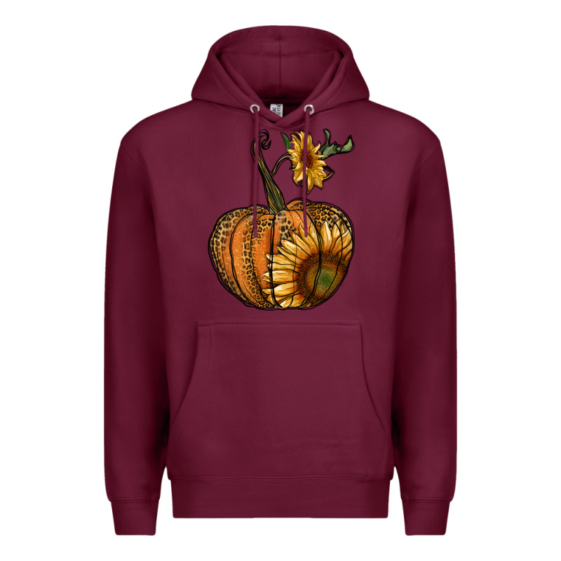 Pumpkin With Sunflower Premium Hoodie by RanaPortraitStore | Teevron