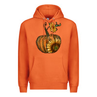 Carrot pumpkin with sunflower Premium Hoodie - RanaPortraitStore