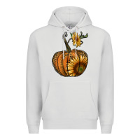 Dove Grey pumpkin with sunflower Premium Hoodie - RanaPortraitStore