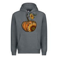 Rock pumpkin with sunflower Premium Hoodie - RanaPortraitStore