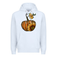 White pumpkin with sunflower Premium Hoodie - RanaPortraitStore